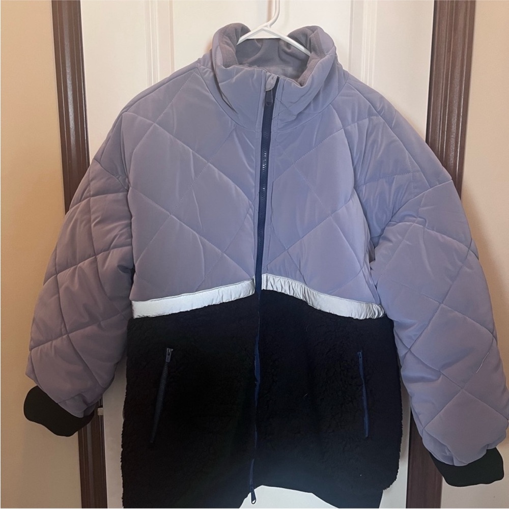 NWOT Free People Movement  Fleece Puffer Jacket Coat Size L